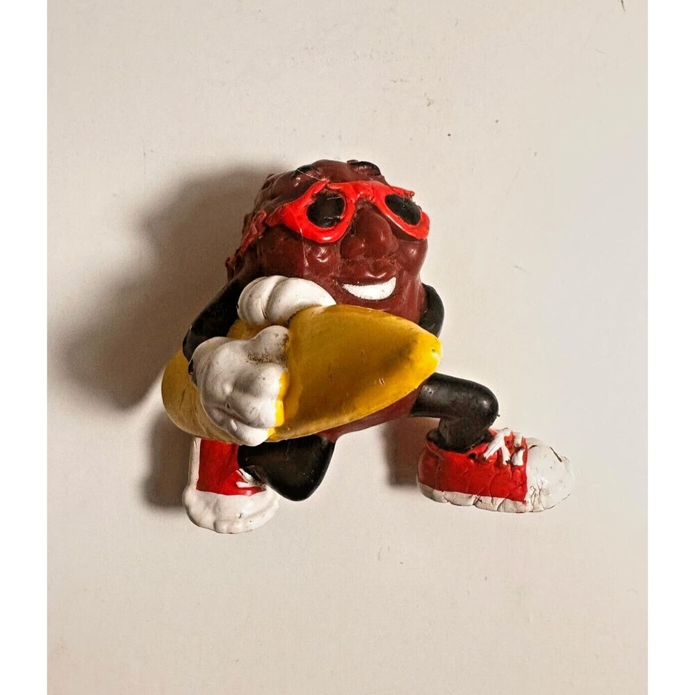 Vintage 1988 California Raisins Calrab Figure PVC Toy Surfer